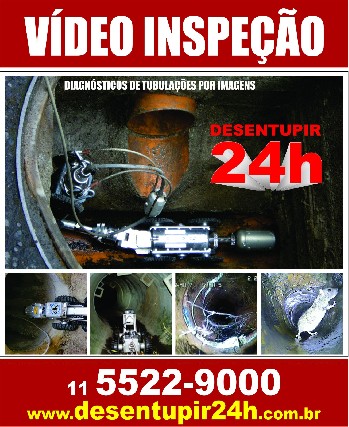 Vídeo inspeção robotizada serviços 24h